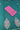 South Cotton Saree With Contrast Blouse  | Dark Teal + Hot Pink
