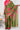 Mul Mul Cotton Saree With Printed Design | Celery Green + Hot Pink