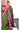 Jute Cotton with Leaf Design | Alphine Green + Orchid Purple