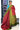 Jute Silk Mix Saree With Fancy Border | Dark Red + Jungle Green