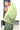 Munga Cotton Saree With Floral Butta Weave | Tea Green + Forest Green