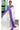 Linen Saree With Mirror Work | Purple