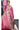 Manipuri Silk Saree with Floral Design | Rose + Light Brown