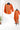 Stitched Fancy Salwar Suit With Aari Work (Top, Bottom & Dupatta) - Spanish Orange