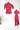 Cotton Stitched Coord Suit (Top & Bottom ) - Ruby Red