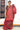 Munga Cotton Saree With Weaving Leaf Design| Berry Red