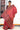 Munga Cotton Saree With Weaving Leaf Design| Berry Red