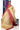 Raw Silk Sarees with  Chex Design  | Half White + Maroon