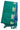 Raw Silk Sarees with Elephant Border | Teal Green + Blue