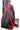 Raw Silk Sarees with  Elephant Motif  | Black + Red