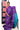Raw Silk Sarees With Sequin Work | Soft purple + Teal Blue