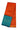 Raw Silk Sarees with Small Butta | Orange + Tale Blue