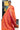 Raw Tussar Silk Saree With Dual shade | Coral Orange