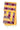 Striped Silver Zari & Diamond Woven Soft Silk Saree - Wine + Yellow
