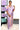 Striped Silver Zari & Diamond Woven Soft Silk Saree - Lavender