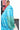Semi Tussar Saree with Small Zari Border | Bright Blue + Aqua Blue