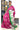 Semi Tussar Sarees | Leaf Designs | Pink + Green