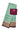 Viscose By Georgette with Rain Drop Pattern and Designer Blouse | Mint blue + Wine