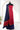 Maheshwari Cotton Salwar Material Zari Weaving (Top, Bottom & Dupatta) | Chili Red + Dark Navy Blue