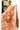 Tissue Crushed Saree With Zari Weaving | Peach Orange