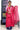 Unstitched Salwar Set - Roman Silk | Embroidery Flowers Design | Rani Pink