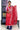Unstitched Salwar Set - Roman Silk | Embroidery Flowers Design | Pretty Red