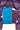Unstitched Salwar Set - Raw silk| Aqua Blue + Dark Purple
