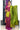 Unstitched Salwar Set - Raw silk| Wine + Parrot Green