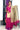 Unstitched Salwar Set - Raw silk| Raspberry Pink + Tan White