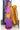 Unstitched Salwar Set - Raw silk| Dark Lavender + Mustard yellow