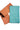 Unstitched Salwar Set - Raw silk| Aqua Blue + Apricot Orange