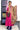 Unstitched Salwar Set - Silk | Hot Pink + Brown