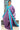 Linen Cotton Saree With Stripes Pattern | Violet + Bright Blue
