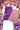 Pochampally Silk Salwar Material (Top, Bottom & Dupatta) - French Violet + Dusty Pink