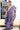 Korean Tussar Saree With Chex Design | Plum