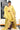 Munga Cotton Saree With Zari Border | Yellow