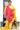 Munga Cotton Saree With Floral Butta Weave | Illuminating Yellow + Red Pink