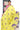 Linen Tissue Saree With 3D Design | Lemon Yellow + Light Eggplant
