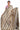 Korean Tussar Saree With Zig Zag Pattern | Tan + Gray