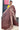 Munga Cotton Saree With Weaving Leaf Design | Chocolate
