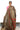 Narayanpet Big Border Saree | Light Brown + Red