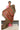 Narayanpet Big Border Saree | Light Brown + Red