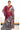 Jute Cotton Saree with Kalamkari Design | Blue + Maroon
