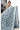 Semi Jute Saree with Butterfly Design | Midnight Blue