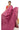 Munga Cotton Saree With Stripes Pattern | Wine