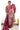 Munga Cotton Saree With Stripes Pattern | Wine
