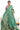Korean Tussar Saree With Zig Zag Pattern | Tan + Dark Green