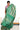 Korean Tussar Saree With Zig Zag Pattern | Tan + Dark Green