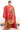 Munga Cotton Saree With Leaf Design |  Coral + Rust
