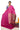 Borderless Soft Silk Saree With Chex  | Hot Pink + Maroon